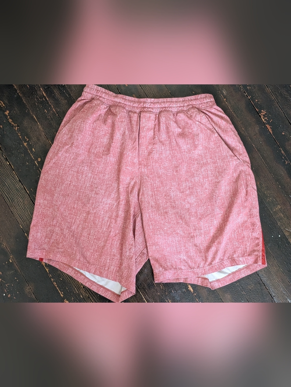 lululemon athletica Men's Athletic Shorts in Heathered Pink